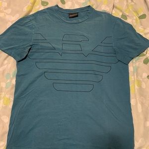 Teal Emporio Armani T shirt Medium